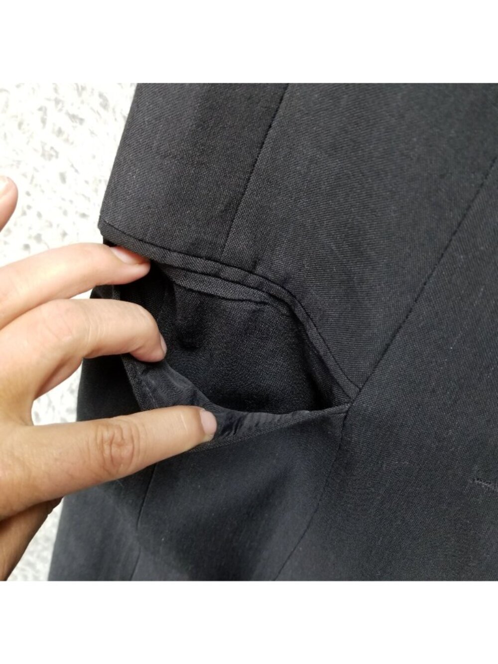 Tahari Dress Womens 8 Black Sleeveless Academia Linen Blend Sheath *Read* - Picture 4 of 12